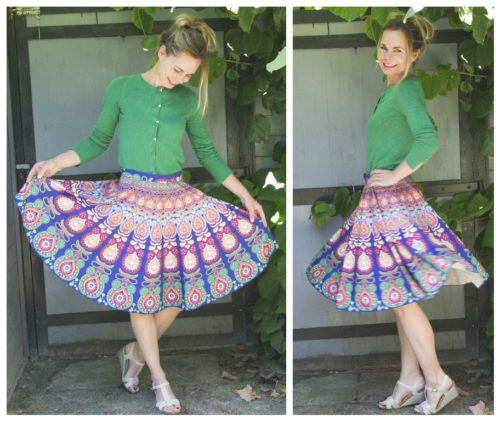 Tablecloth Becomes Circle Skirt Rosie, How To Make A Circle Table Skirt